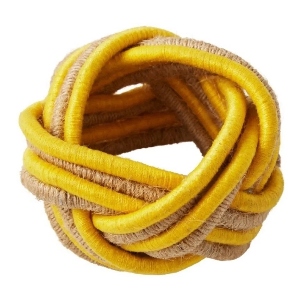 (NIB) THE PIONEER WOMAN • Multicolored Woven Napkin Ring Set - Picture 6 of 10